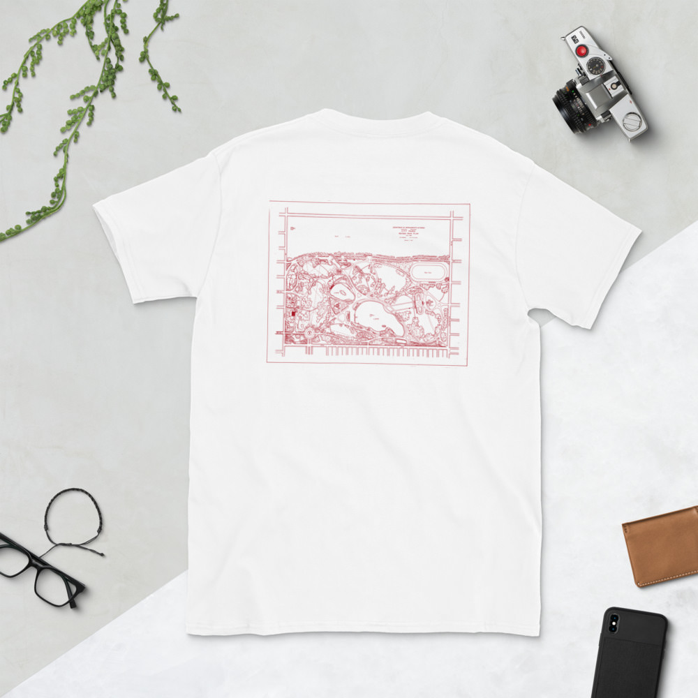 City Park Map Unisex T-Shirt (Back Design) - Denver Park Trust